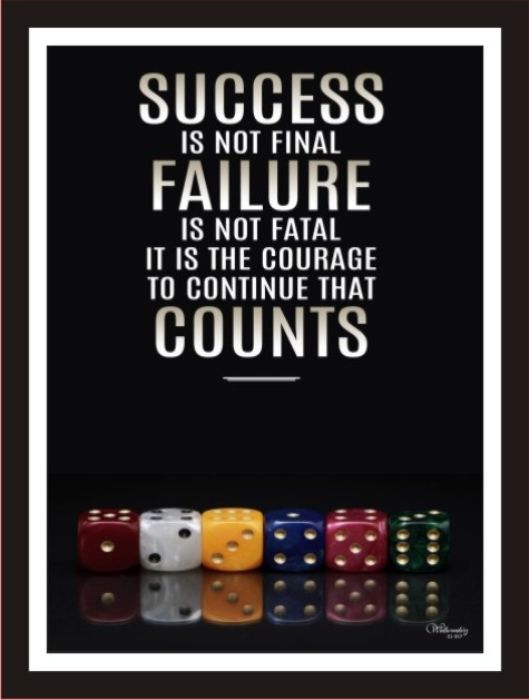 Success Is Not Final, Failure Is Not Fatal ,,,