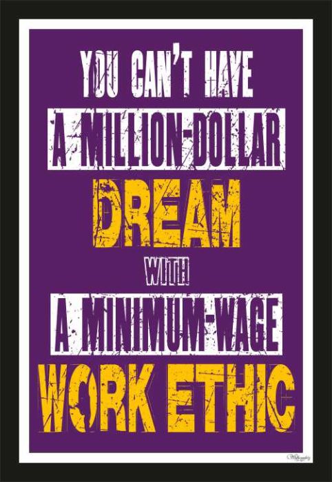 You Cannot Have A Million Dollar Dream But A Minimum ���