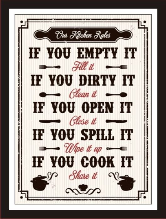 Our Kitchen Rules - If You Empty It Fill It ...