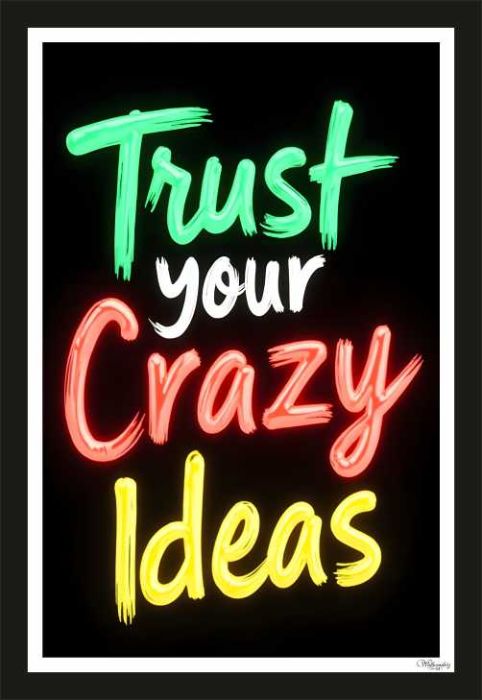 Trust your crazy  ideas