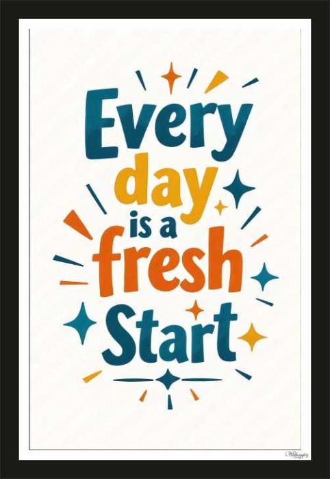 Everyday is a fresh start